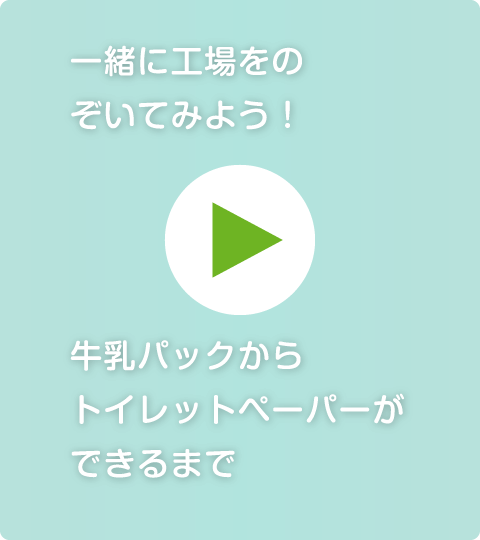 一緒に工場をのぞいてみよう！
牛乳パックからトイレットペーパーができるまで